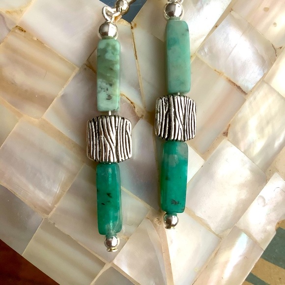 Natural Semj Precious Earrings. - Picture 2 of 2